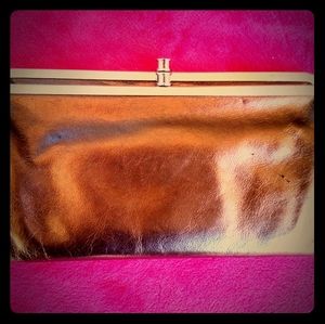 HOBO Wallet Lauren Double Frame Clutch in Copper